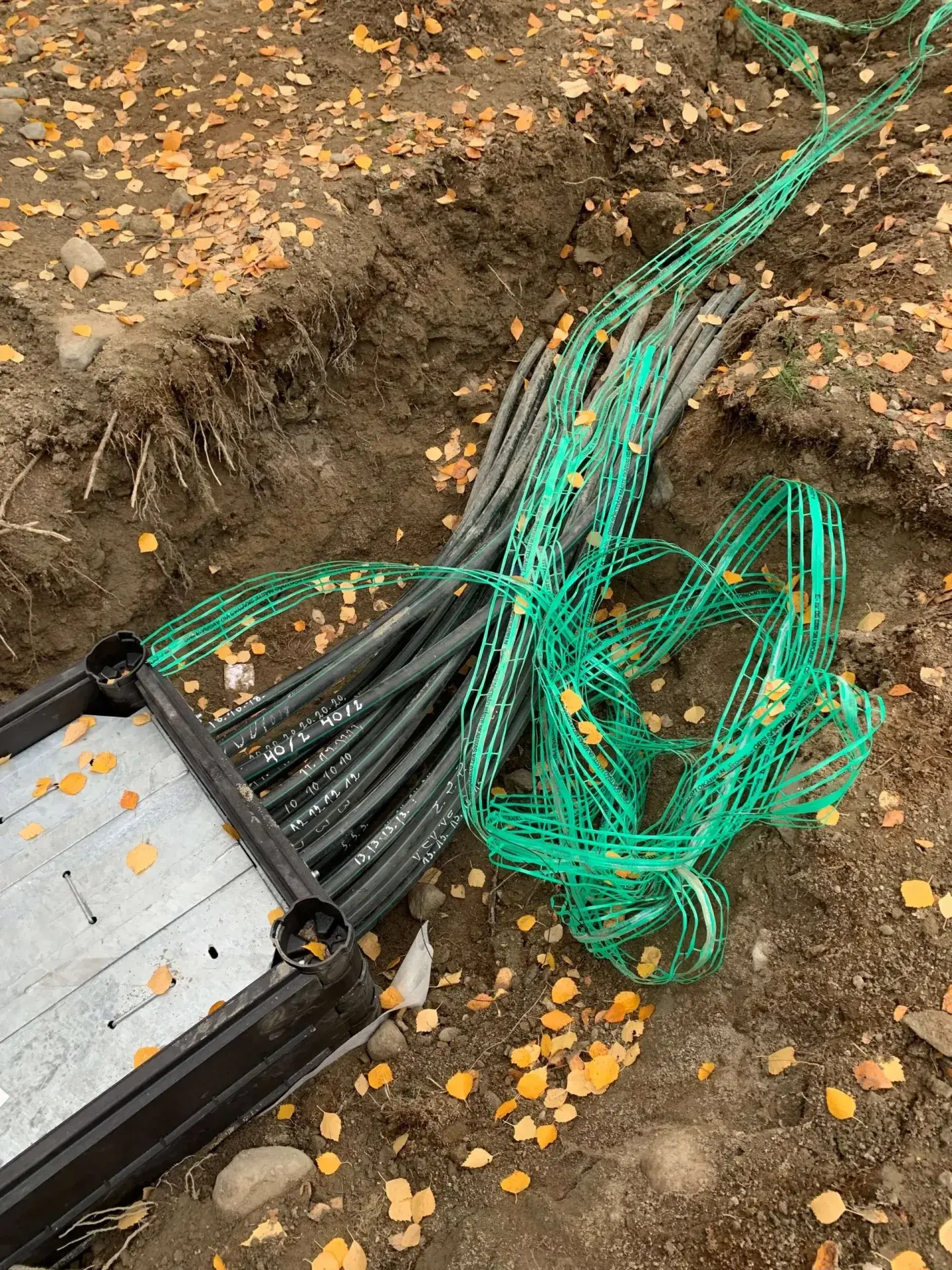 Fiberprojekt – schaktning och kabelläggning