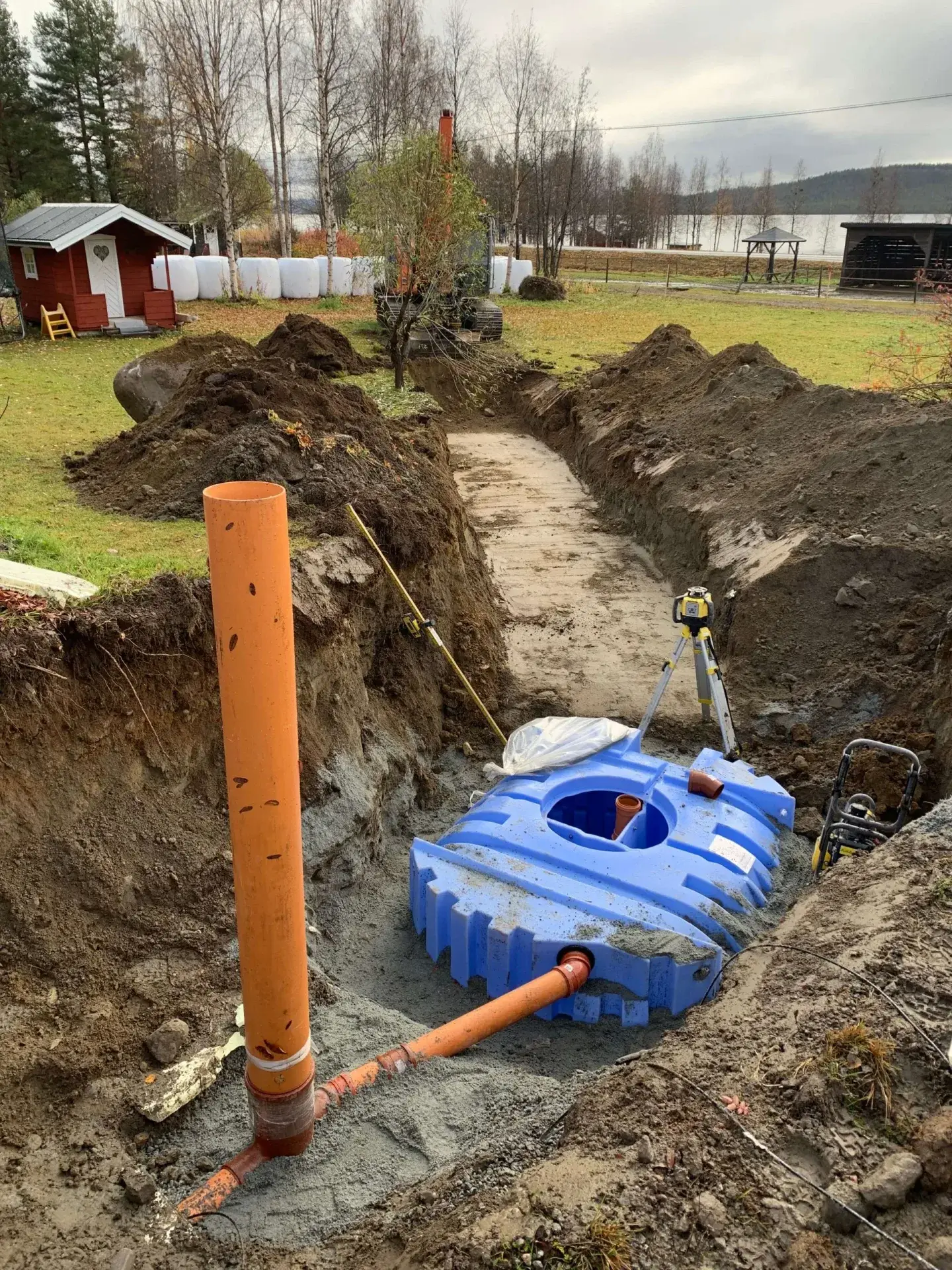 Infiltrationsanläggning, installation